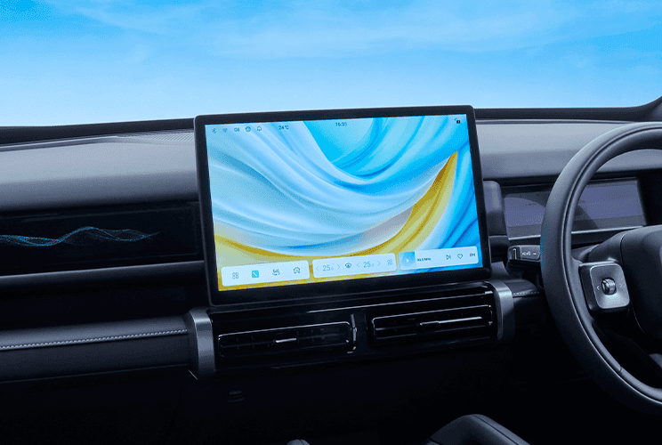 Jaecoo 6t Reev หน้าจอ 156 นิ้ว | ยางรถยนต์ ราคาอัปเดต 2026 ครบทุกยี่ห้อ รวมยาง Ev | Autotirechecking หน้าจอสัมผัสกลางขนาด 15.6 นิ้วของ JAECOO 6T REEV