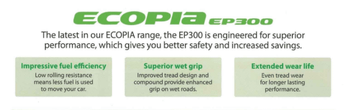 Ecopiaep3001 | ยางรถยนต์ ราคาอัปเดต 2026 ครบทุกยี่ห้อ รวมยาง Ev | Autotirechecking