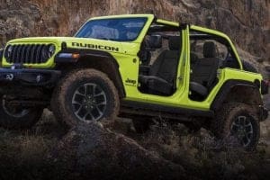 Jeep Wrangler Rubicon บนทางหิน ภาพประกอบจาก Jeep Thailand รุ่นปี 2024 ไม่ใช่การยืนยันอุปกรณ์ MY2026