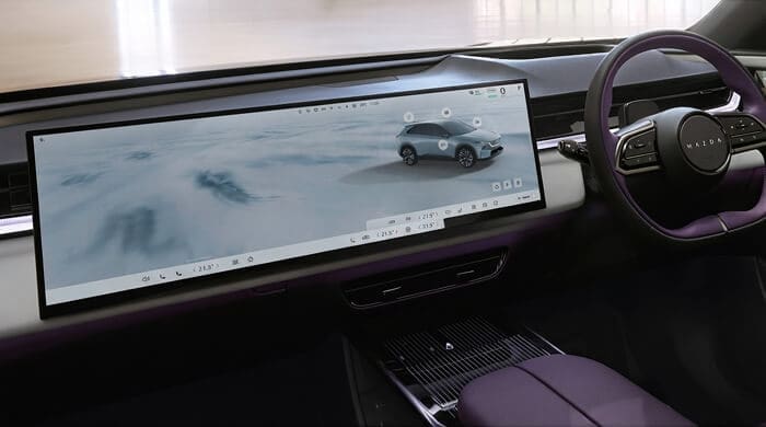Mazdacx6ethailandinterior2645display | ยางรถยนต์ ราคาอัปเดต 2026 ครบทุกยี่ห้อ รวมยาง Ev | Autotirechecking หน้าจอสัมผัส 26.45 นิ้วภายใน Mazda CX-6e ภาพจาก Mazda Thailand