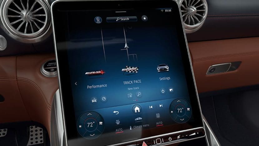 Mercedesamggt63coupedisplay | ยางรถยนต์ ราคาอัปเดต 2026 ครบทุกยี่ห้อ รวมยาง Ev | Autotirechecking หน้าจอกลางและการควบคุมภายใน Mercedes-AMG GT Coupé